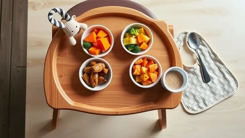 Matschema för 8 månader gamla bebisar