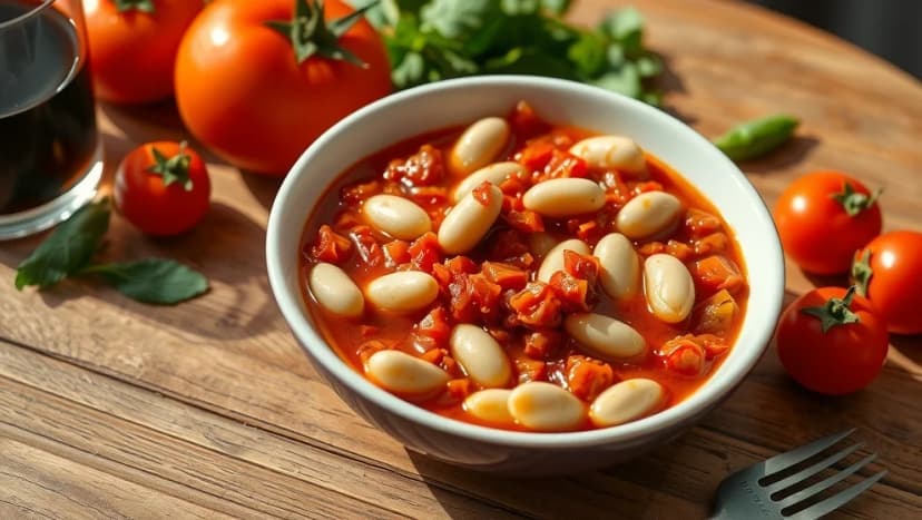 Vita bönor i tomatsås nyttigt för kroppen